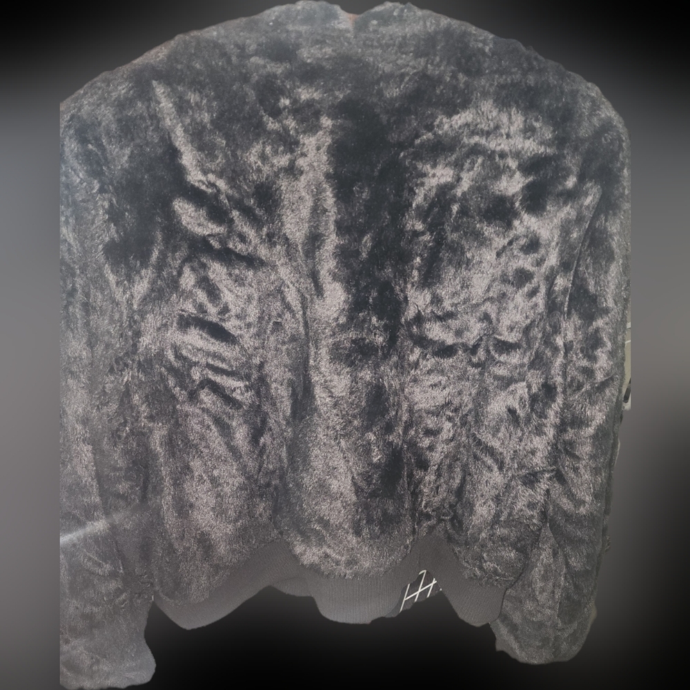 Victoria's Secret Black Faux Fur Jacket - Picture 8 of 10